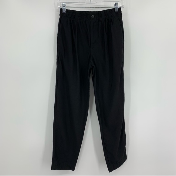 Madewell Drapey Track Trousers Pants Black Size XS - Picture 2 of 7